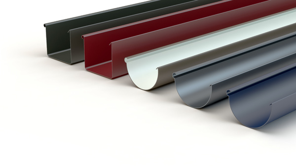 Various colored gutters.