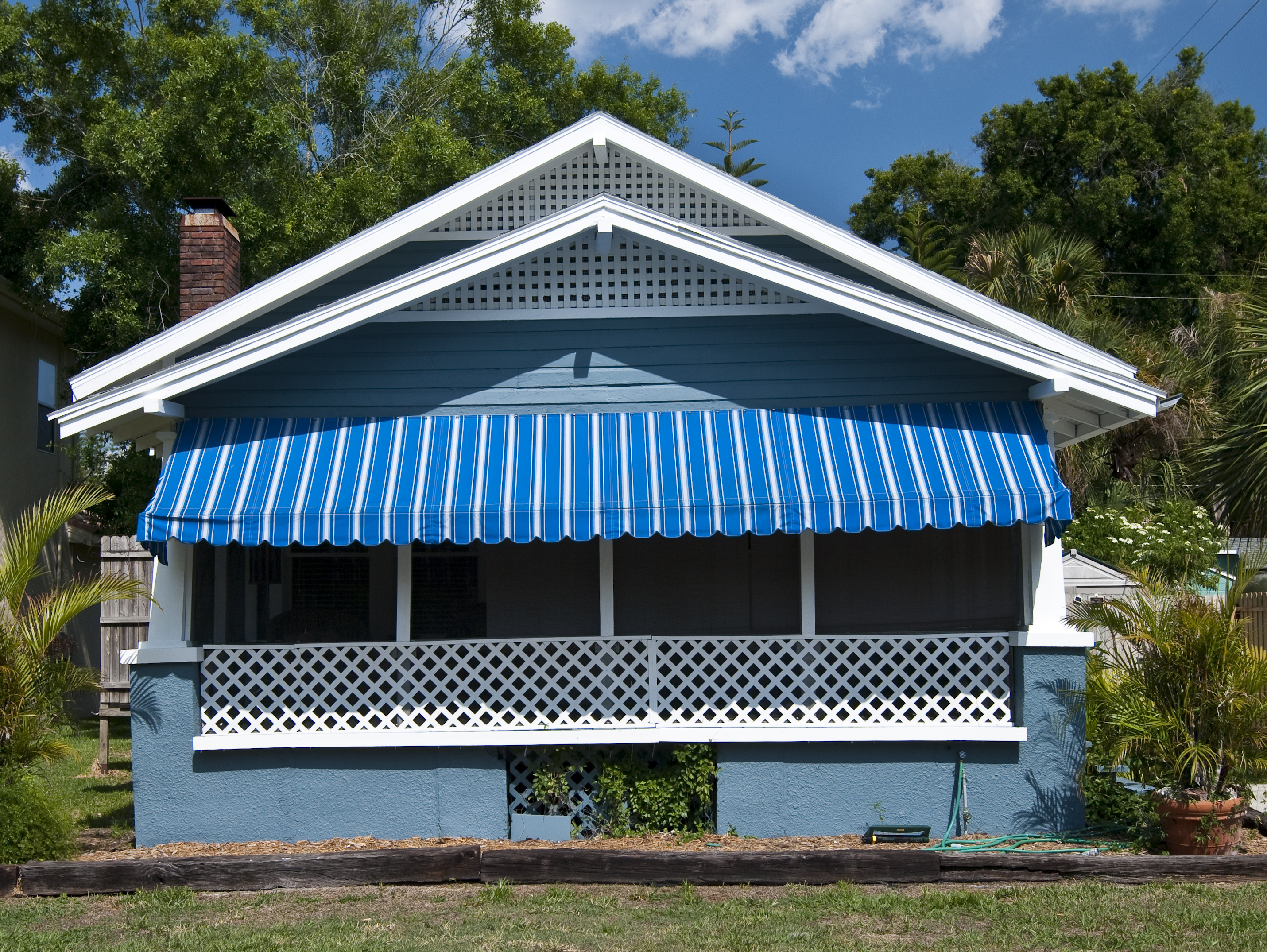 A Cool Shady Attractive Welcome For Sunesta Awnings